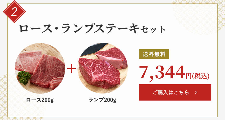 ロース・ランプステーキセット