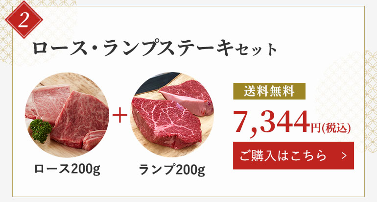 ロース・ランプステーキセット