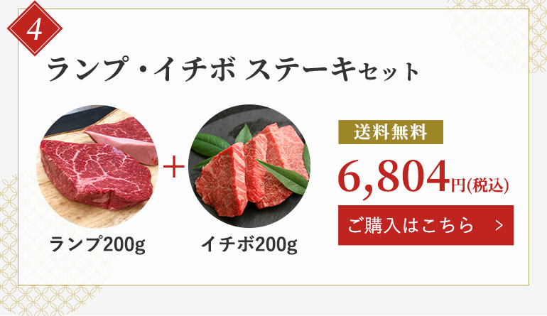 ランプ・イチボステーキセット